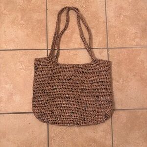 Handwoven Brown Tote Bag